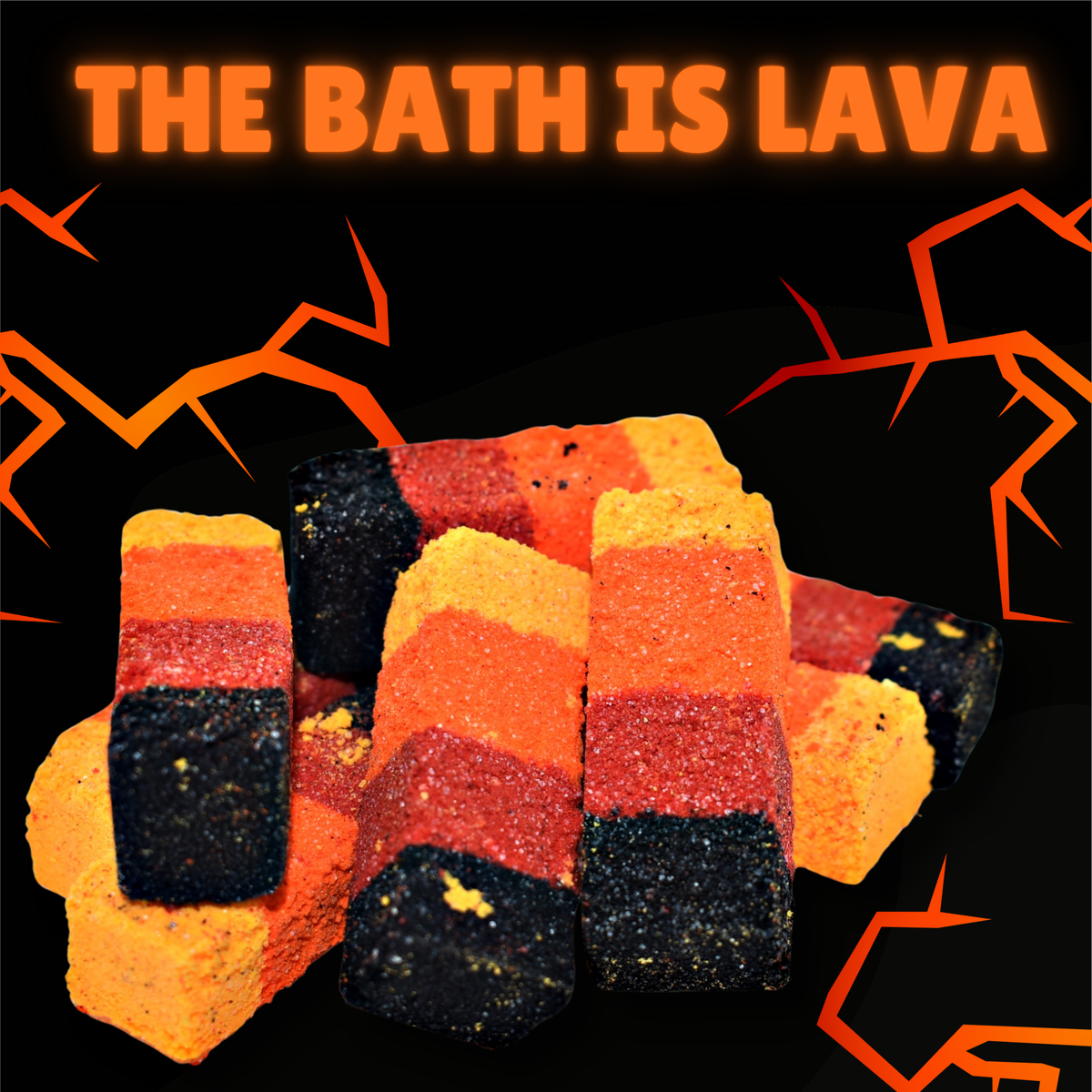 The bath is LAVA Bath Rocks ( x 4 )