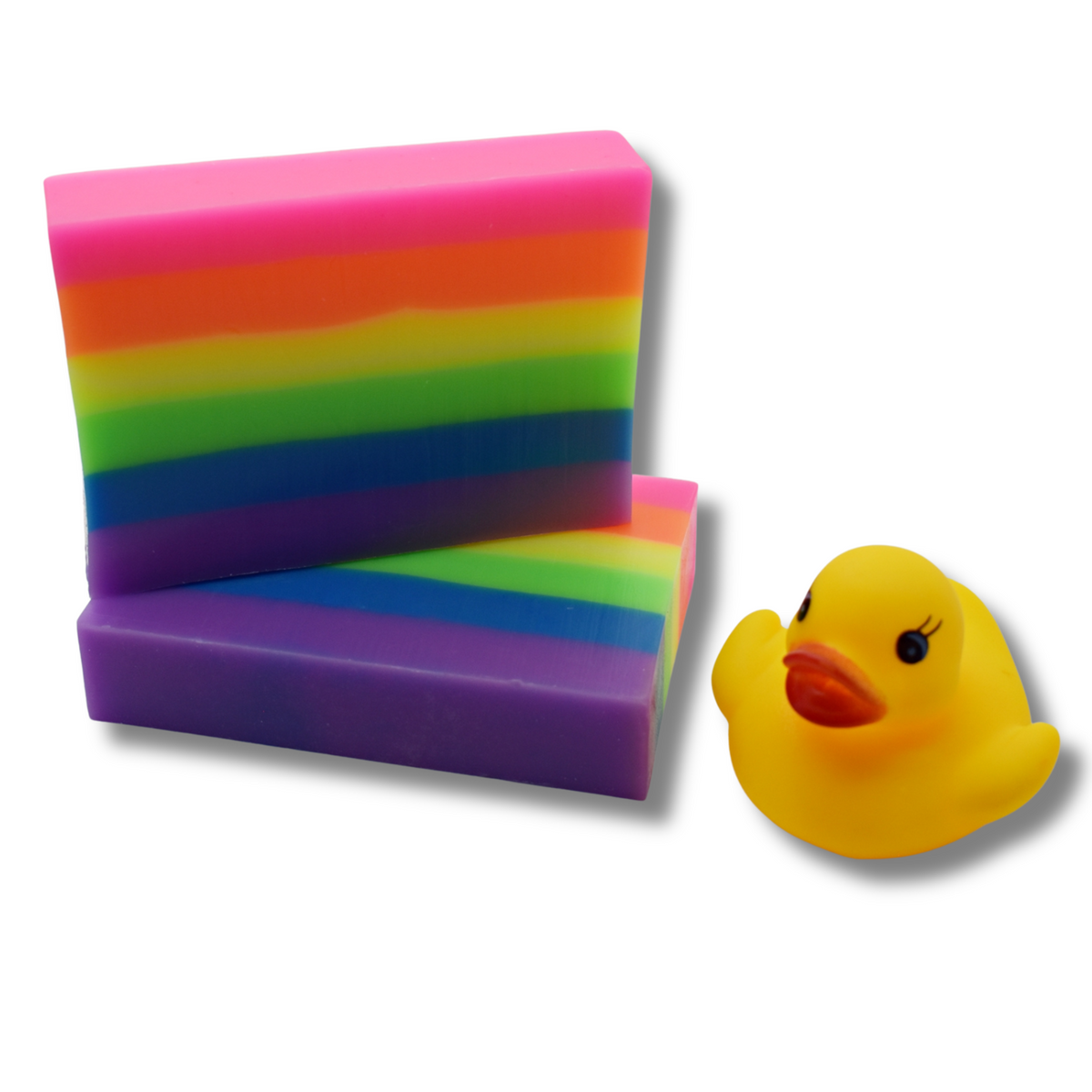Neon Rainbow Soap Slice ( x 5)