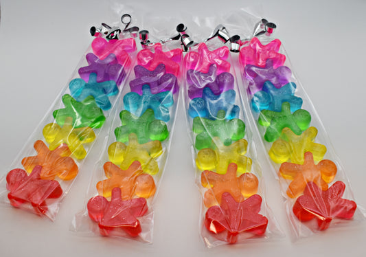 Mini Gingerbread Rainbow Soap Packs ( x 5)
