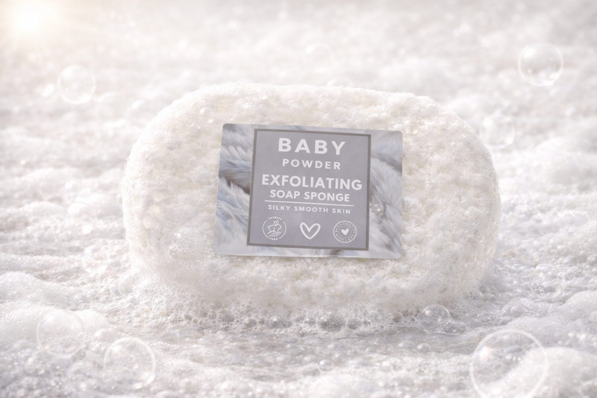 Baby Powder Soap Sponge ( x 5)